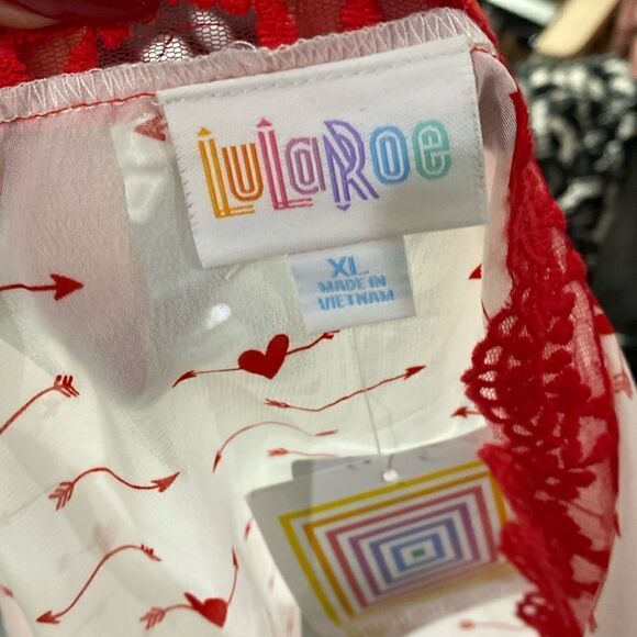 NWT Lularoe VALENTINE'S 2020 CHLOE Bohemian style overlay Kimono - Picture 9 of 11